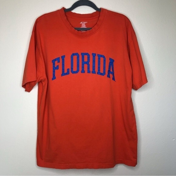 P2 by Pro Player Florida Gators Applique Spell Out Patch Sleeve Orange Tee XL - Picture 11 of 11